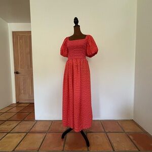 Pink Puff Sleeve Dress | NEVER FULLY DRESSED